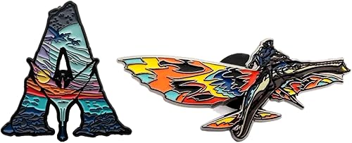 Miniatura 1 de Disney Avatar 2 The Way of Water Logo PIN  Avatar 2 Rider SKIMWING PIN con licencia oficial de Avatar 2 Movie Premiere Combo Pin Set