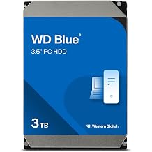 WD Blue 3TB Desktop Hard Disk Drive - 5400 RPM SATA 6 Gb/s 64MB Cache 3.5 Inch