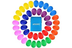 Augshy 40PCS Plastic Rattle Eggs