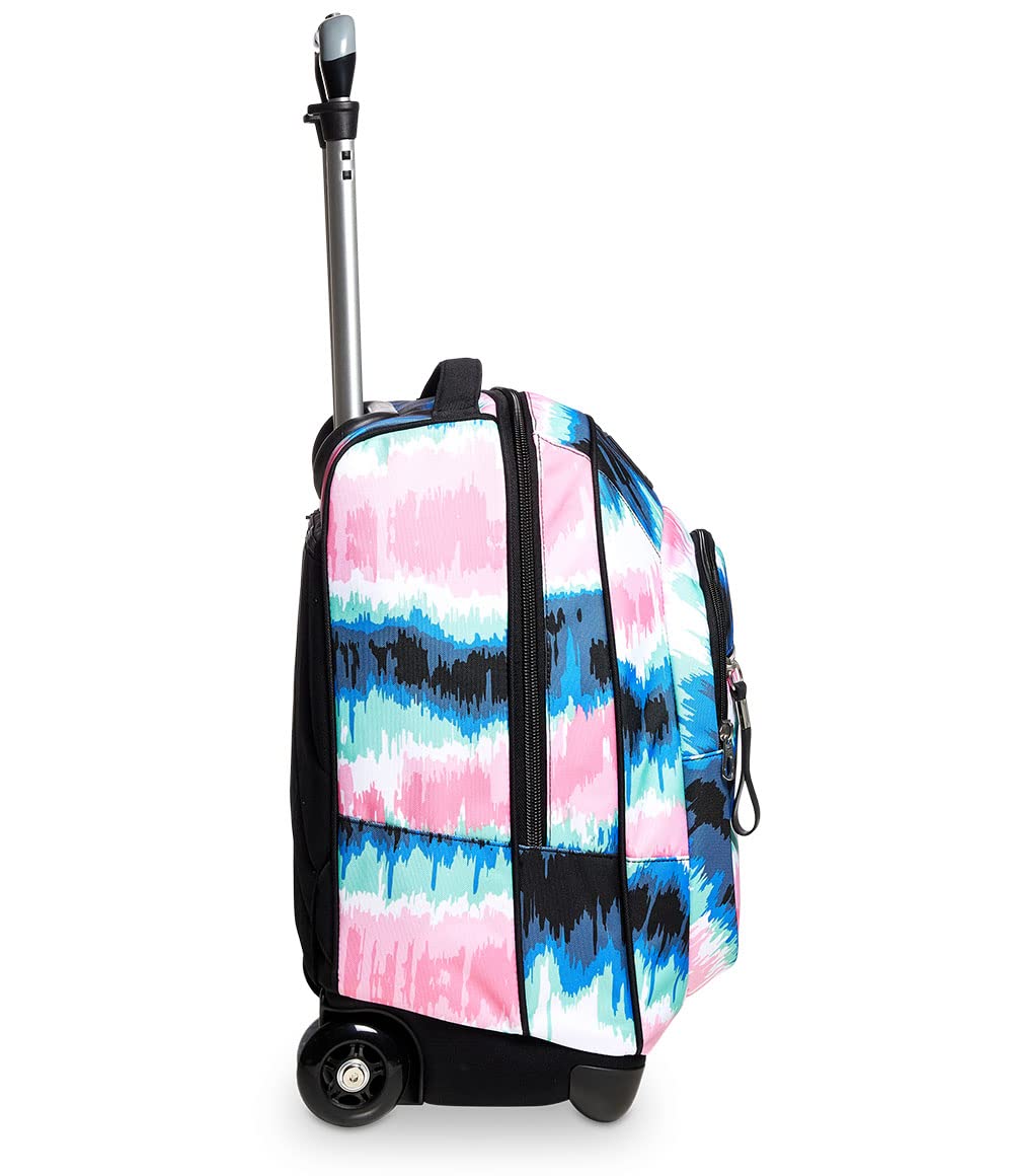 Seven Trolley Scuola, Multicolore, Shadecol Girl, 2 in 1, Doppio Uso, Zaino con Carrello Fisso, Crossover System e Tasca con Organizer, Zaini e Trolley, Viaggio, Bambina Ragazza