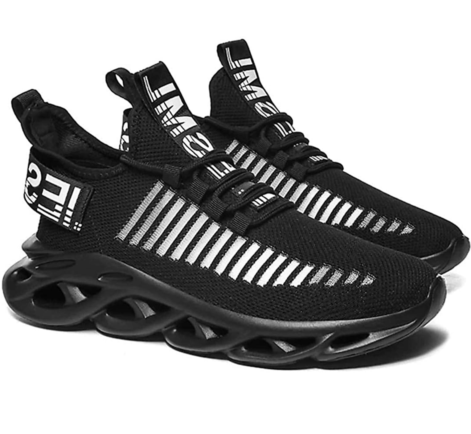 GENIAL Mens Black Running Sport Shoes (8) (B0CYWWZ1JL) Amazon Price History, Amazon Price Tracker