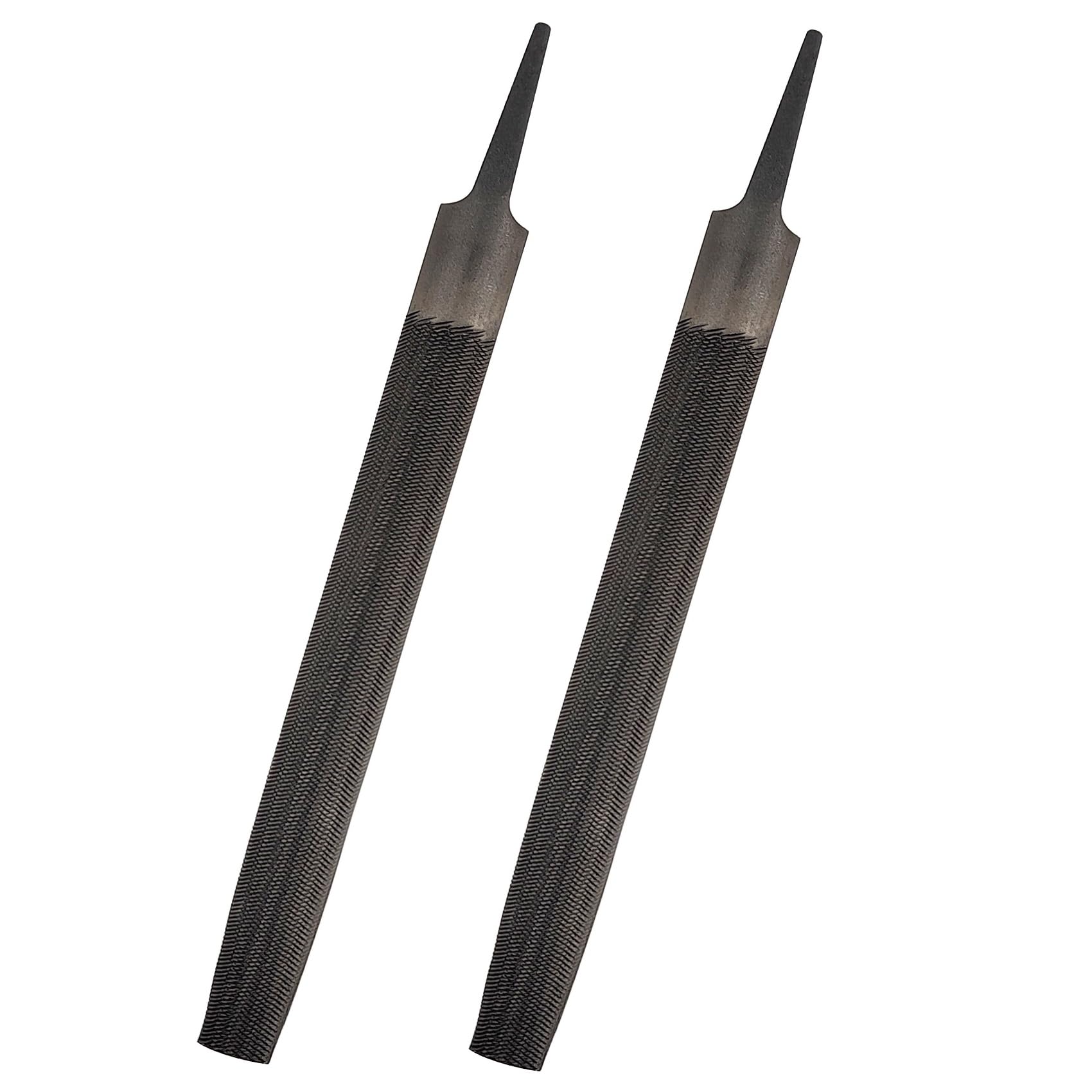 2 Pack Half Round Metal File, Small Sharpening File, 6 Inch Hand File Tools for Wood, Metal, Sharpening (2)