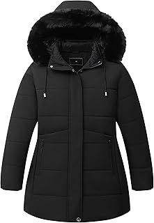 Women's Plus Size Winter Coat Waterproof warm Down Coat Detachable Hooded Parka Jacket