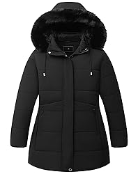 Pefflarge Women's Plus Size (5XL) Winter Coat Waterproof warm Down Coat Detachable Hooded Parka Jacket