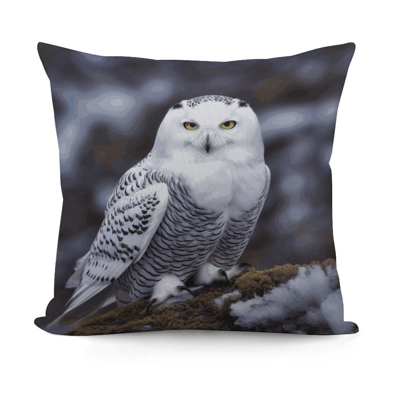 VstaDank Arctic Owl Throw Pillow Covers 18x18 Inch Soft Couch Home Decor Cushion Cover Comfortable Plush Square Cushion Case Farmhouse Decorative Pillowcase for Living Couch