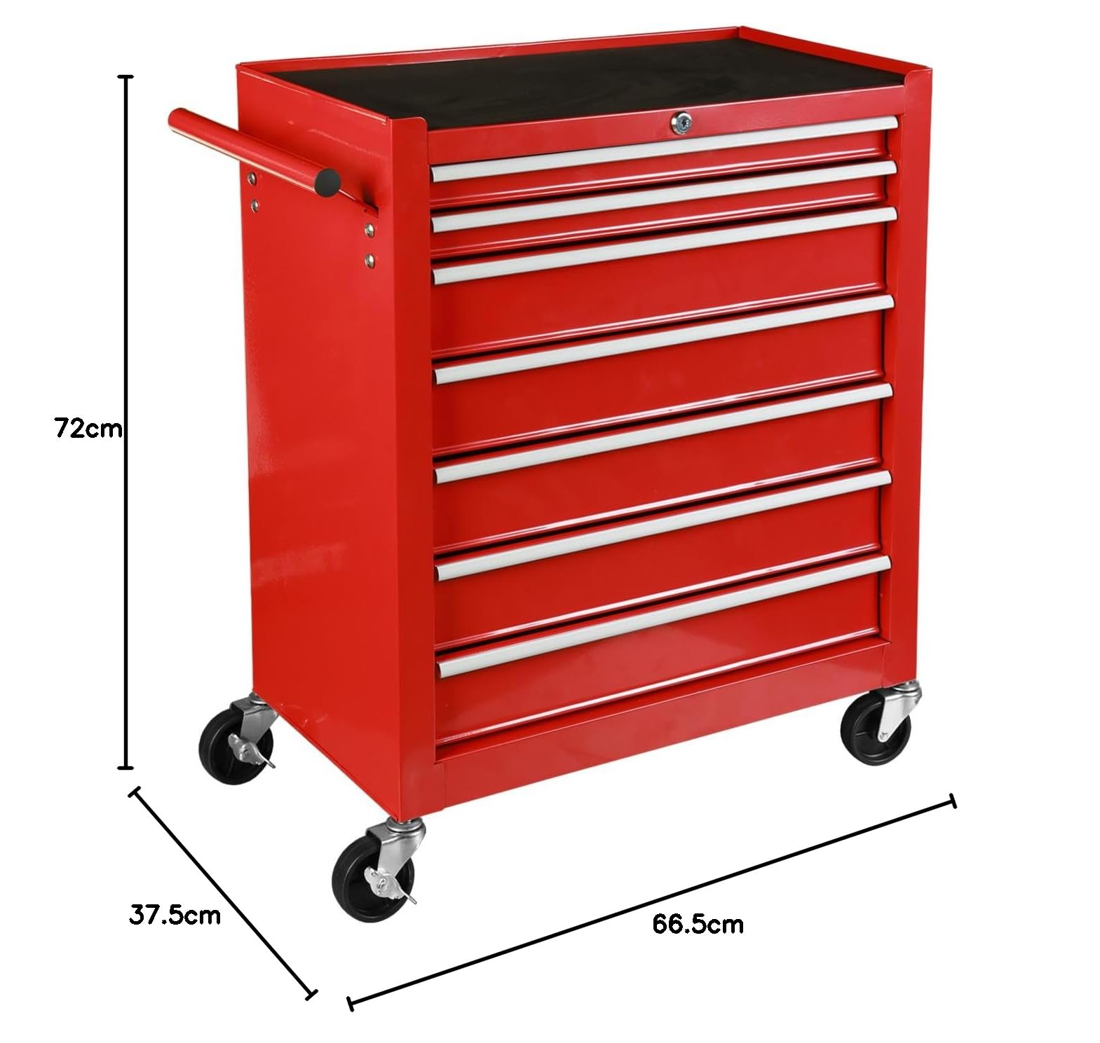 BIG RED 7段ツールキャビネット TJ1307B レッド