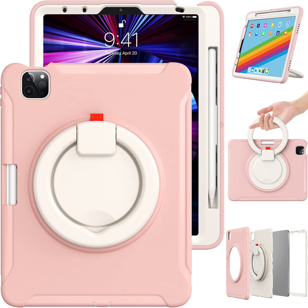 Azzsy Custodia per bambini per iPad Air 5a/4a generazione da 10,9 pollici 2022/2020, [supporta la ricarica di Apple Pencil di seconda generazione] Custodia protettiva resistente antiurto robusta per