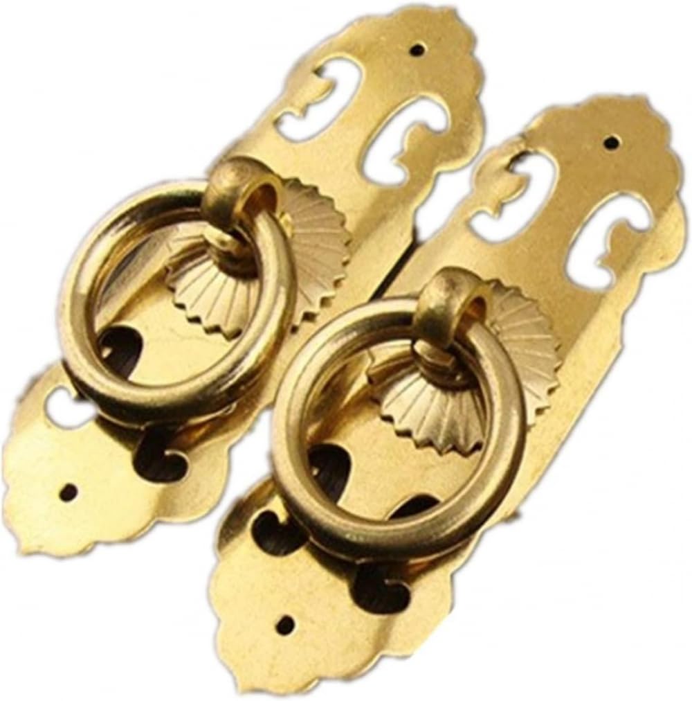 VOPLIVAT Vintage Brass Cabinet Drawer Pulls, Multicolor Cabinet Wardrobe Door Handle(Brass)