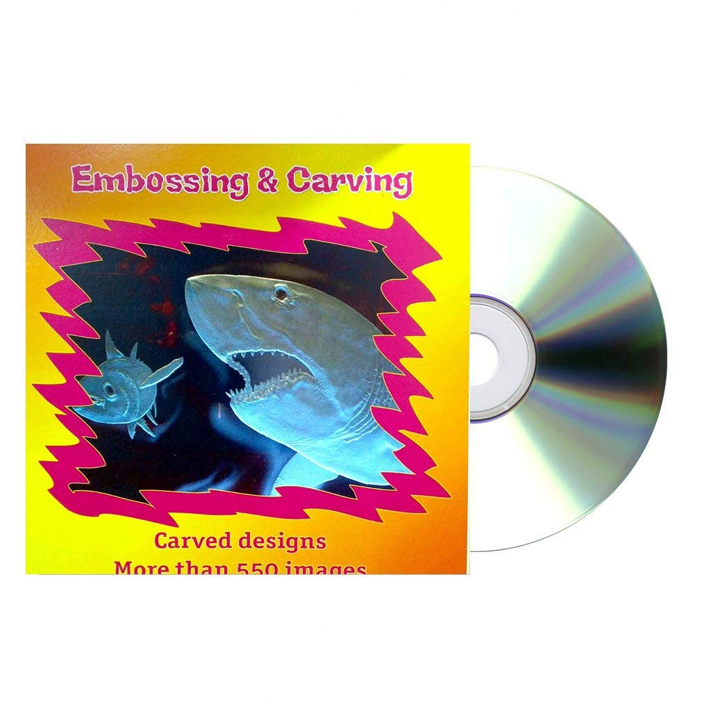 CD ROM containing Ideas and Designs for Embossing and Carving on Glass (550 Unique Images)