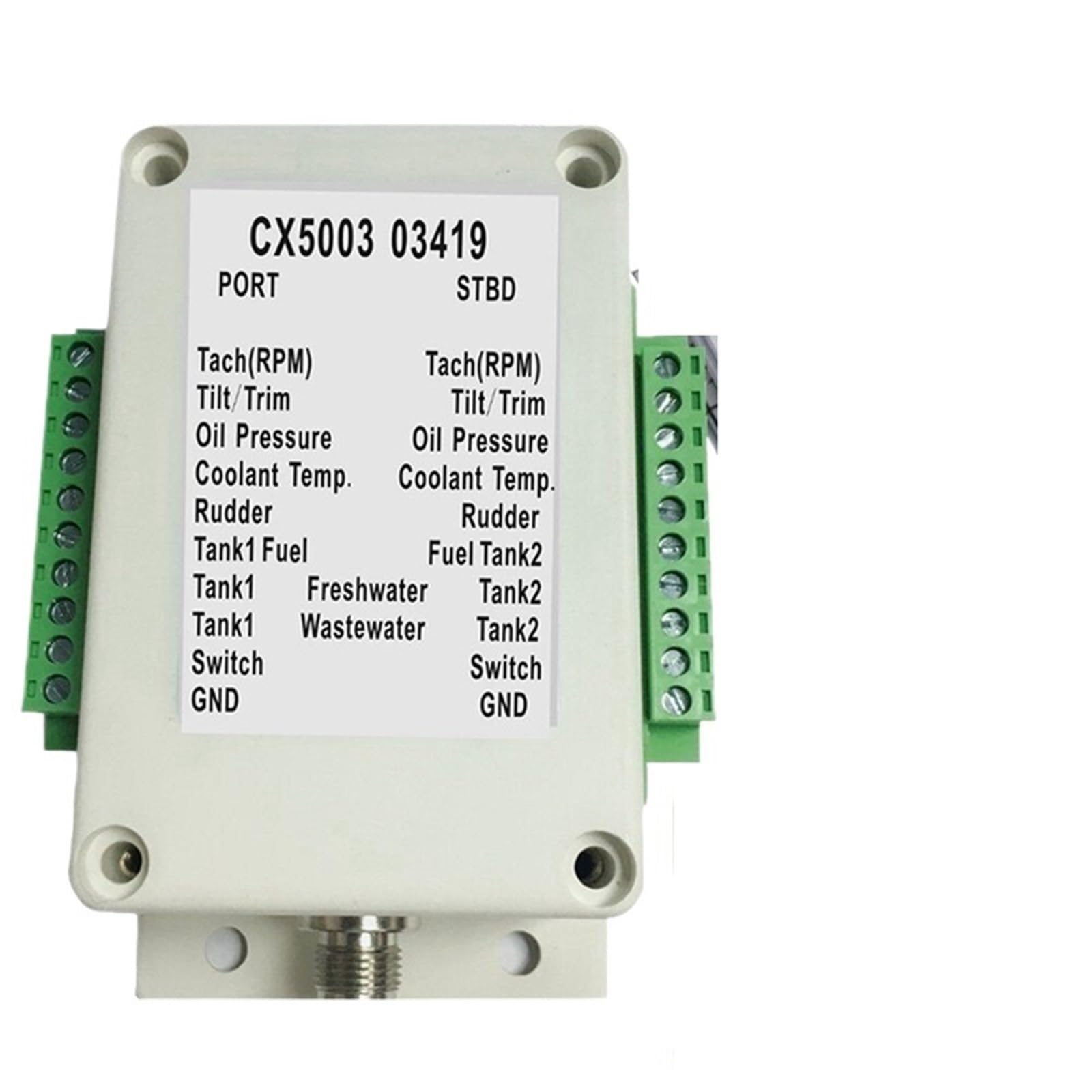 JJHQOKYNA Dual Channel NMEA2000 Converter N2K 0-190 Ohm Up to 18 Sensors Boat Yacht CX5003