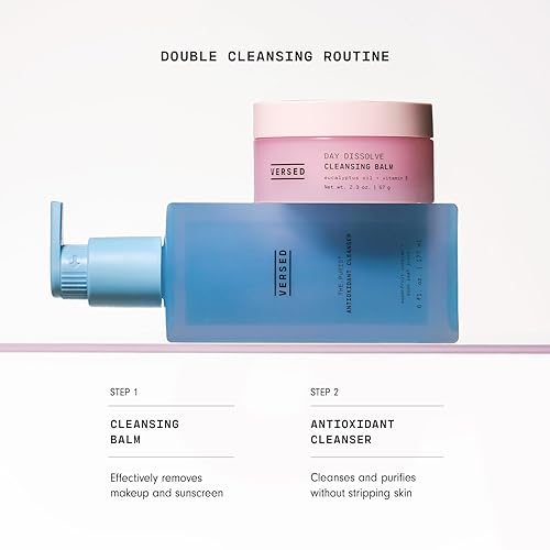Miniatura 6 de Versed Day Dissolve - Bálsamo limpiador, Jumbo  Desmaquillante sin residuos y limpiador de leche con aceite de eucalipto + vitamina E  Limpiador de
