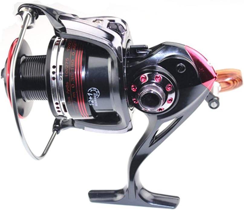 Happy Hours Premium 12+1 Ball Bearings Left Right Hand Handle Freshwater/Saltwater LK5000 5.5:1 Fishing Spinning Reel,Line Capacity 10/220 12/170 15/110(lb/yd)
