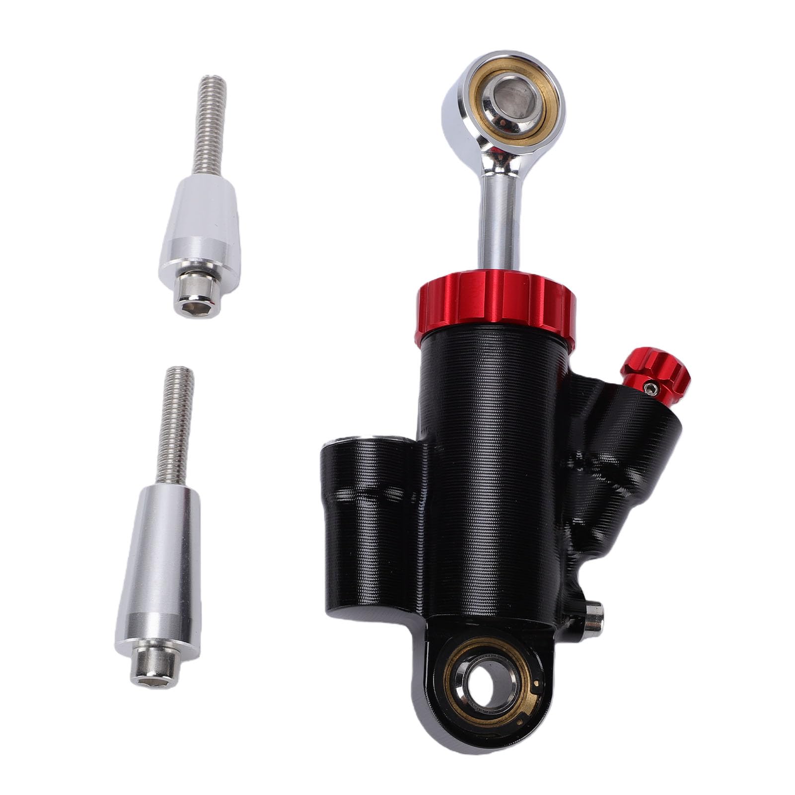 Akozon Stabilizator Amortyzatora Układu Kierowniczego Motocykla Uniwersalna Kontrola Bezpieczeństwa Amortyzator Układu Kierowniczego ze Stopu Aluminium do Dynamicznej Jazdy