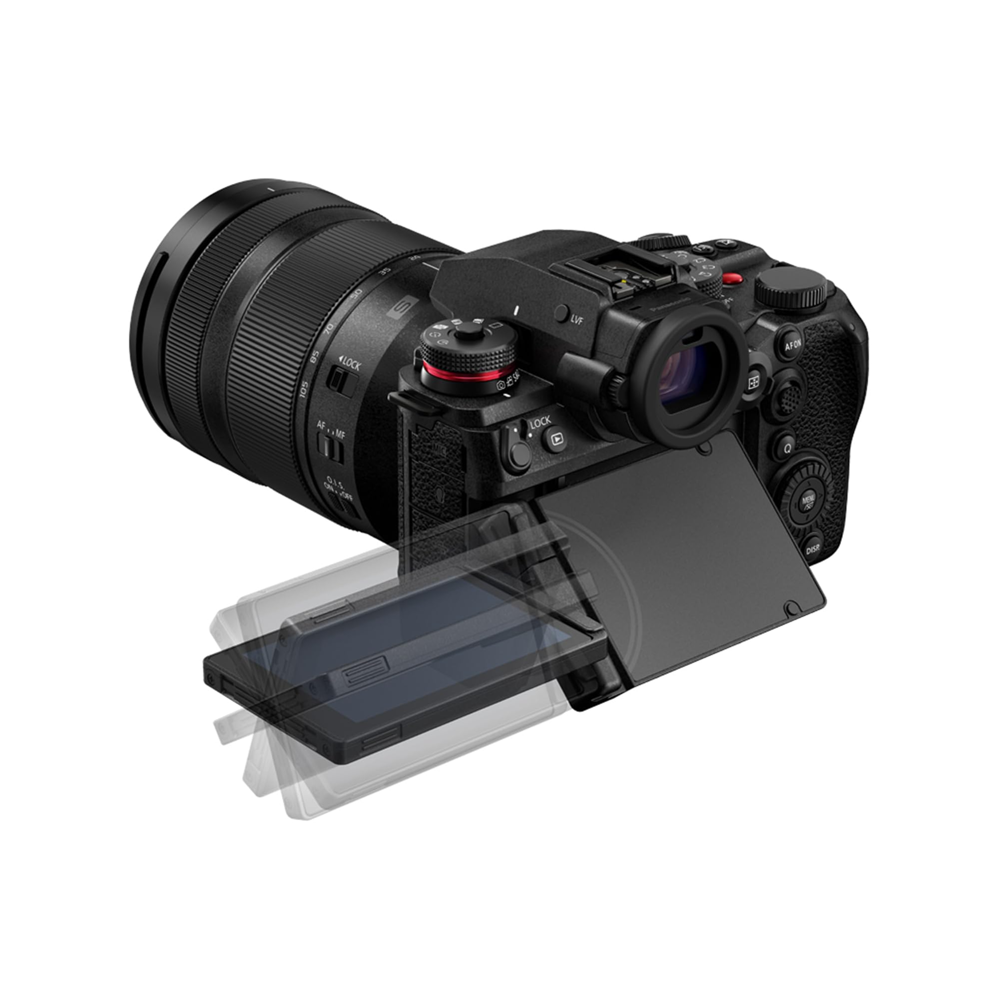 Panasonic LUMIX S1IIE Fotocamera Mirrorless Full Frame, con Obiettivo 24-105 mm F4, 24MP, Cs4K 60p, 6K 30p Open Gate, ProRes RAW, AF di Fase Ibrido, Attacco a L, Nero