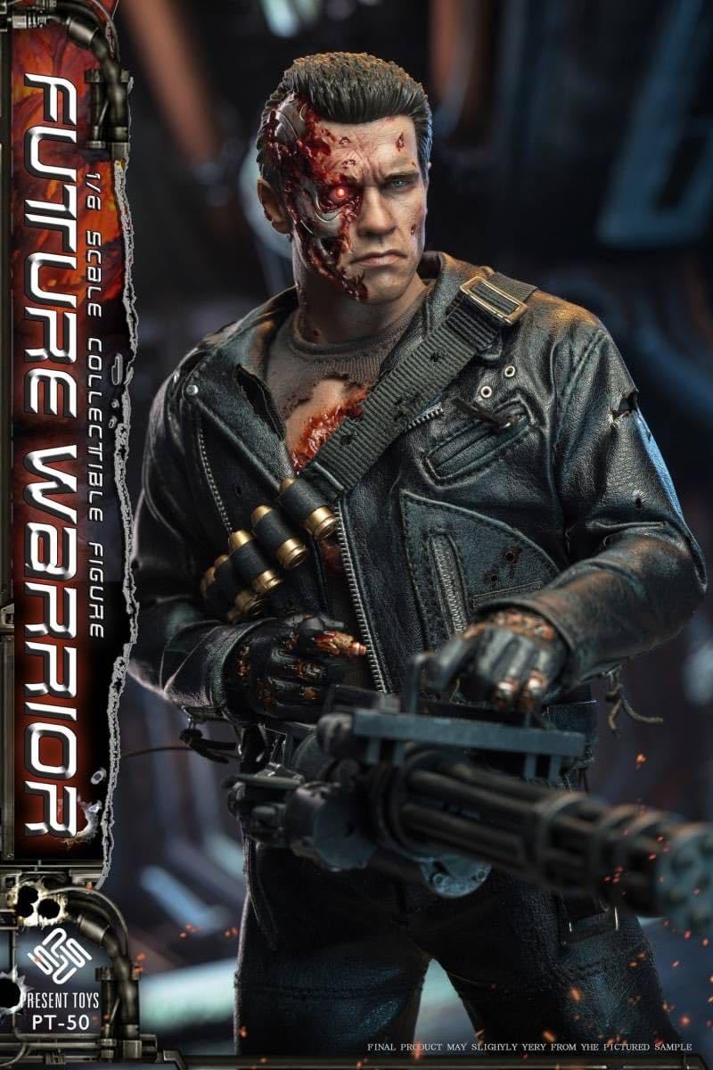 ミリタリー PRESENT TOYS PT-SP51 T800 DX.Ver 1/6 Present Toys Pt-Sp51 The Terminator 1/6 Figures T800 Future