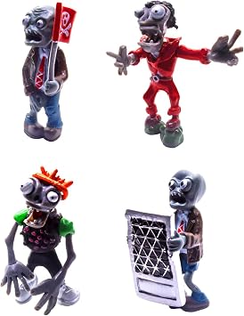 L&V Toysvill Plants vs Zombies Toys Set of 17pcs Figurines PVZ Action Figures Gift Cake Topper Cupcake Decorative