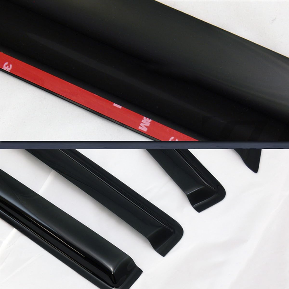 Window Deflector Sun/Rain Guards Smoke Window Visors 4Pcs Compatible with 2004-2008 F150 SuperCrew Cab | 06-08 Lincoln Mark LT