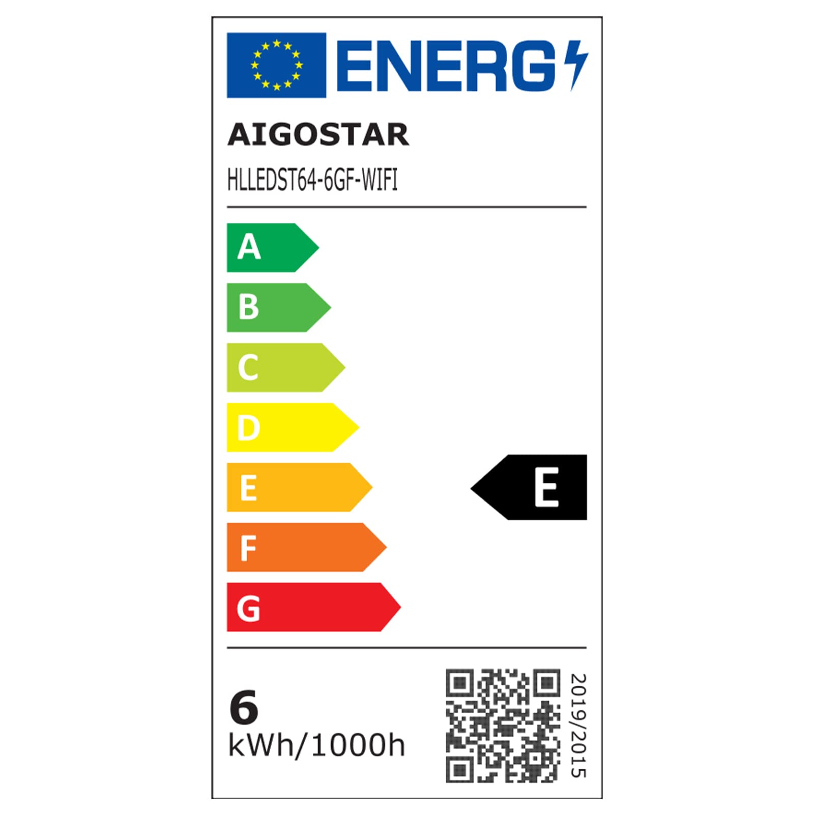 Aigostar Bombilla Inteligente E27 Edison Bombilla Alexa 6W 806LM Bombillas Vintage WIFI ST64 Bombillas Filamento Regulable 2700K-6500K, compatible con Alexa/Google Home. ámbar 4 pack