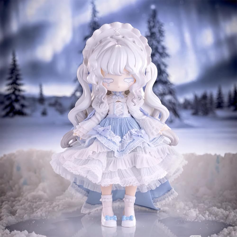 niannyyhouse BJD Blind Box Figurki, Ball Jointed Doll z ubraniami, seria Sweetr Girl, 1/12 Figurka kolekcjonerska w skali 1/12 (6 sztuk)