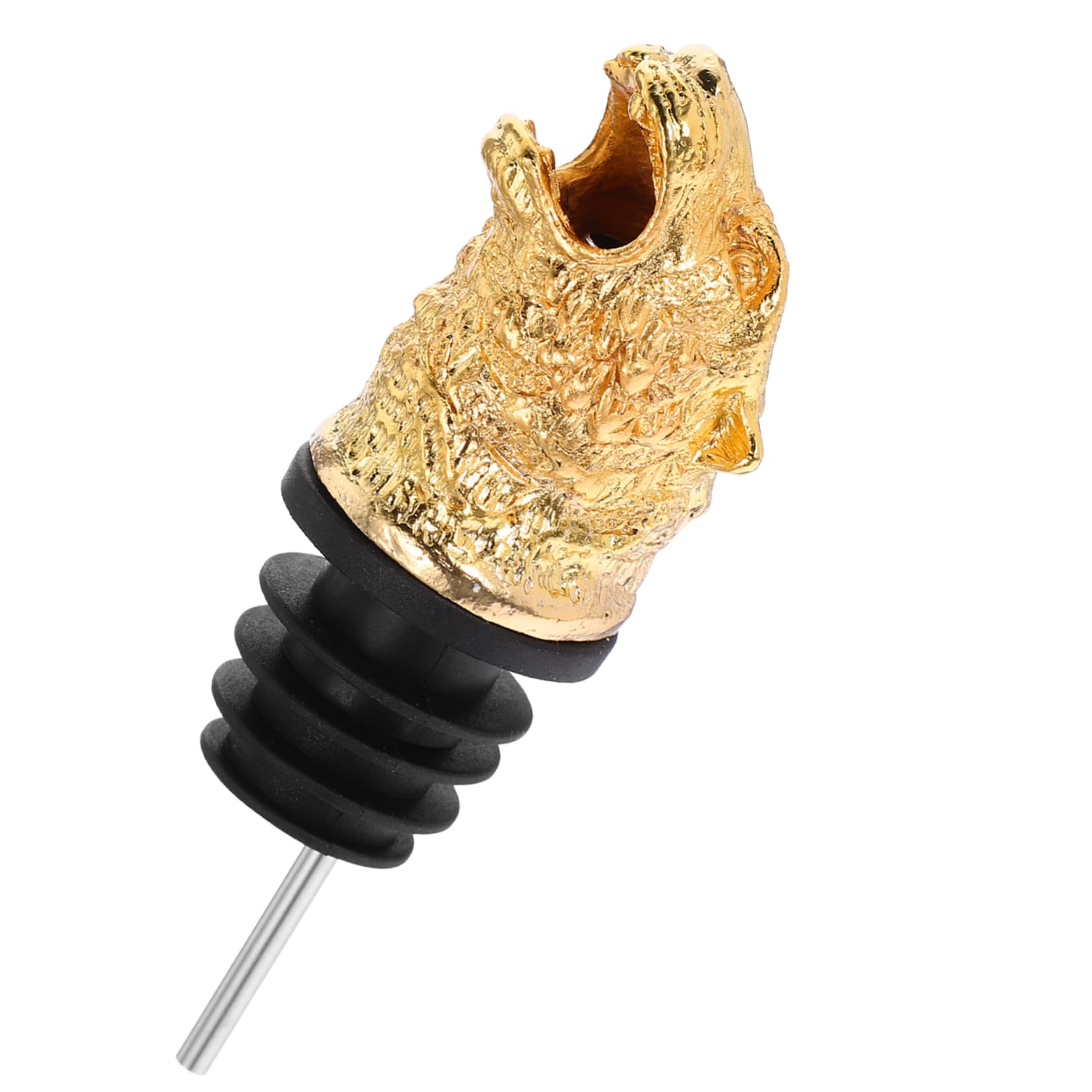 GRIRIW Animal Head Wine Pourer Stylish Tiger Design for Easy Pouring Unique Bar Accessory for Gatherings and Parties Home Decor Addition