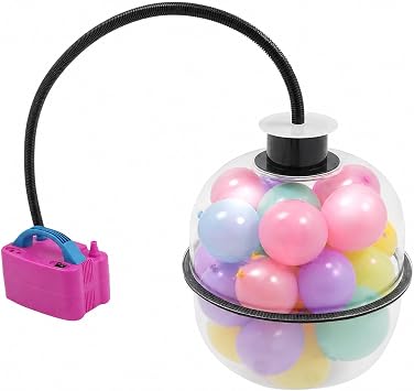 Balloon Stuffer Set 600W, Tabletop Balloon Filling Stuffer with Electric Air Pump & Expander Plier, 3 Silicone Gaskets for 18/24/36 Inch Latex Balloons or 24 Inch Customized Bobo 3 Filling Opening
