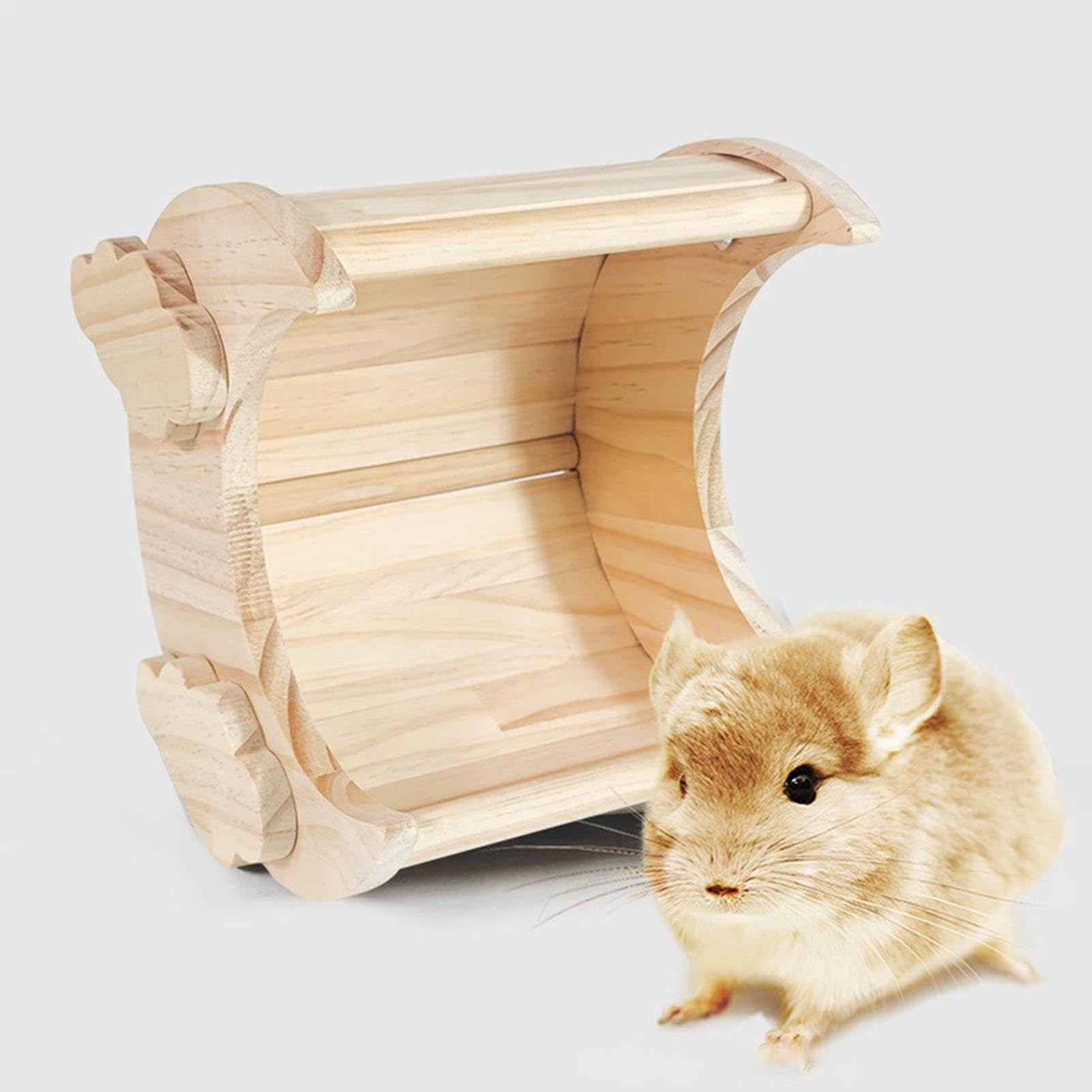 おしゃれなエントランスwoodハウス チンチラ・ハリネズミ小動物ハウス