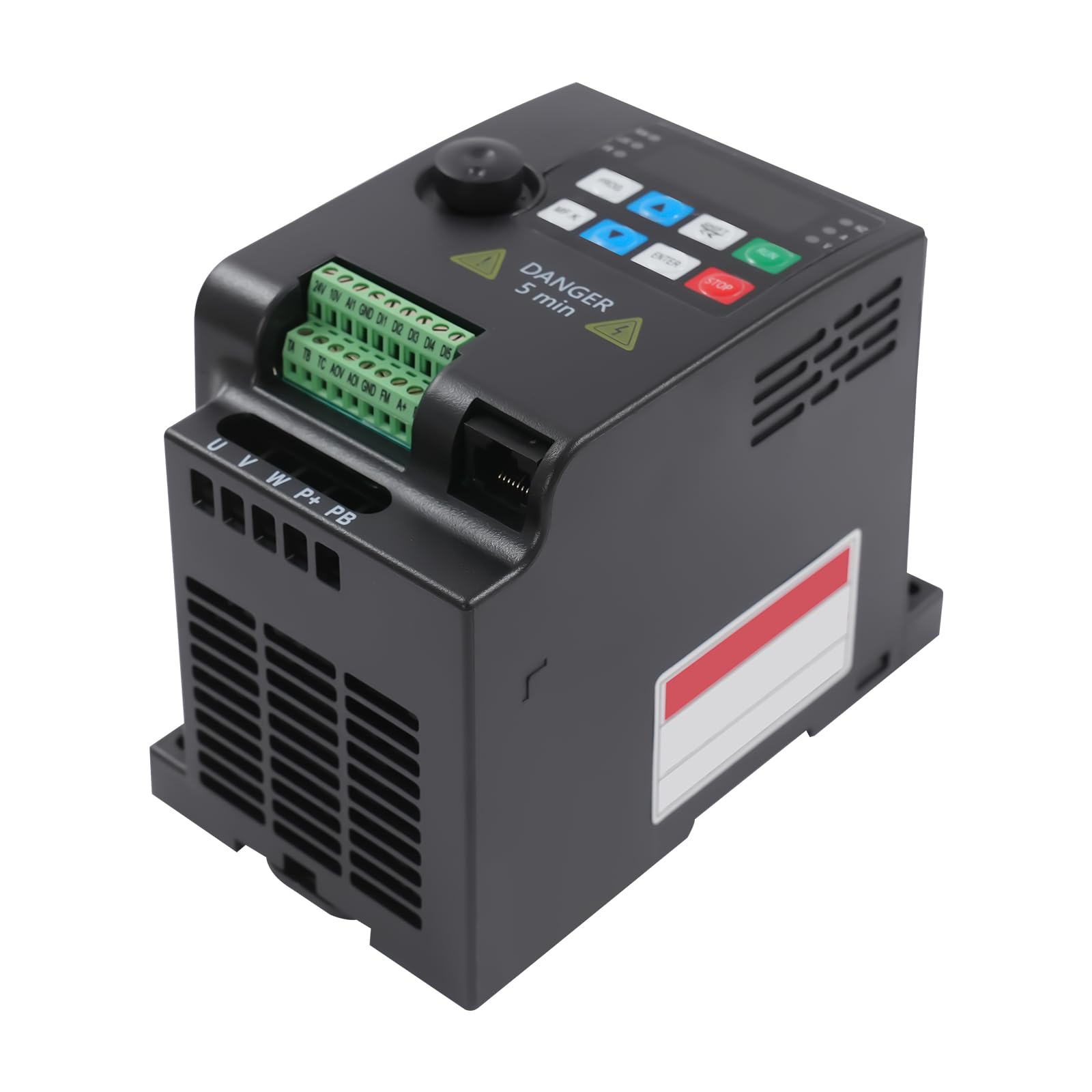 Convertitore di frequenza, 2,2kW 3HP VFD Convertitore di frequenza 380V Monofase/Trifase Inverter, Variatore di frequenza Driver Inverter per motori, trapani, pompe, refrigeratori