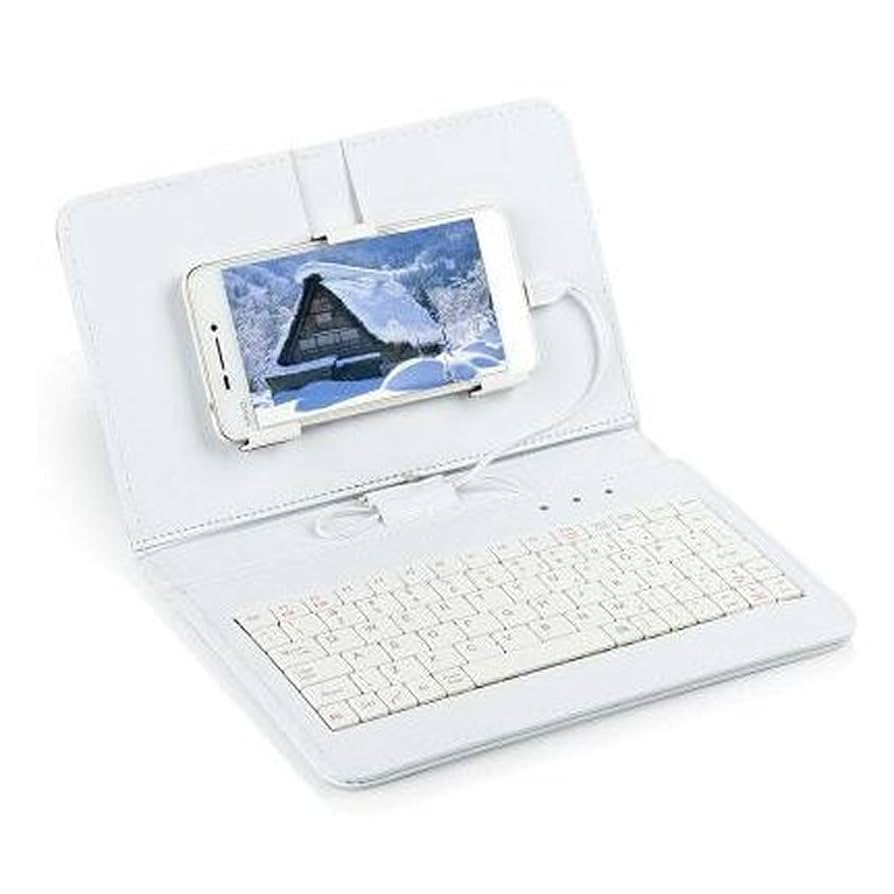 ワイヤレスキーボードケース ホワイト Amazon.co.jp: ZooooM 無線 Bluetooth スマホ キーボード 搭載