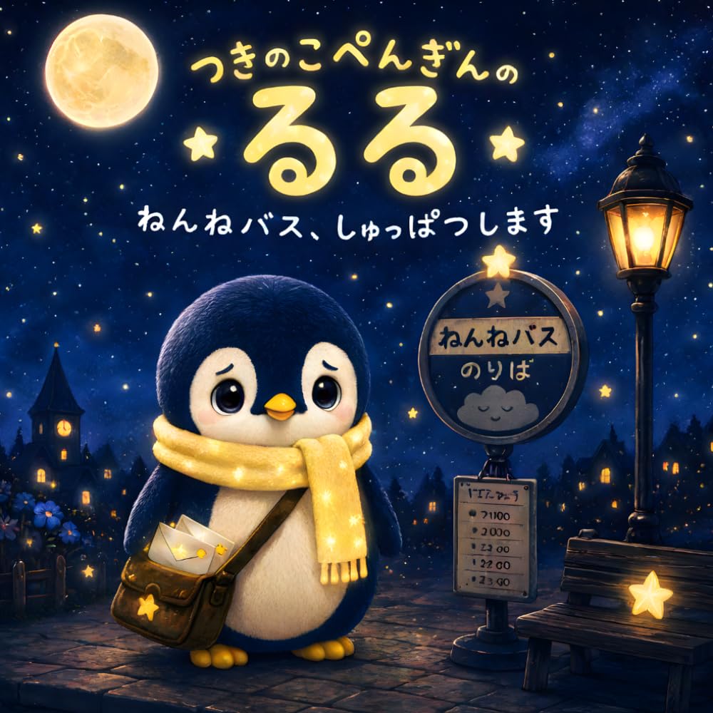 つきのこぺんぎんのるる: ねんねバス、しゅっぱつします