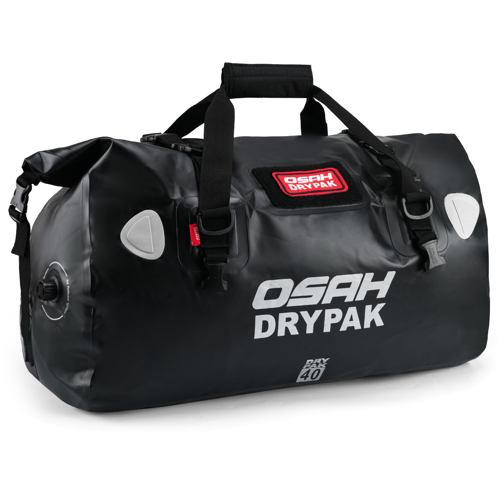 OSAH DRYPAK wasserdichte Rucksack Dry Bag – Wasserfeste Reisetasche Seesack, Rolltop, Großem Stauraum, Vielseitige wasserdichte Tasche für Camping, Motorrad, Bootfahren, Kajak, SUP, Strand und Angeln