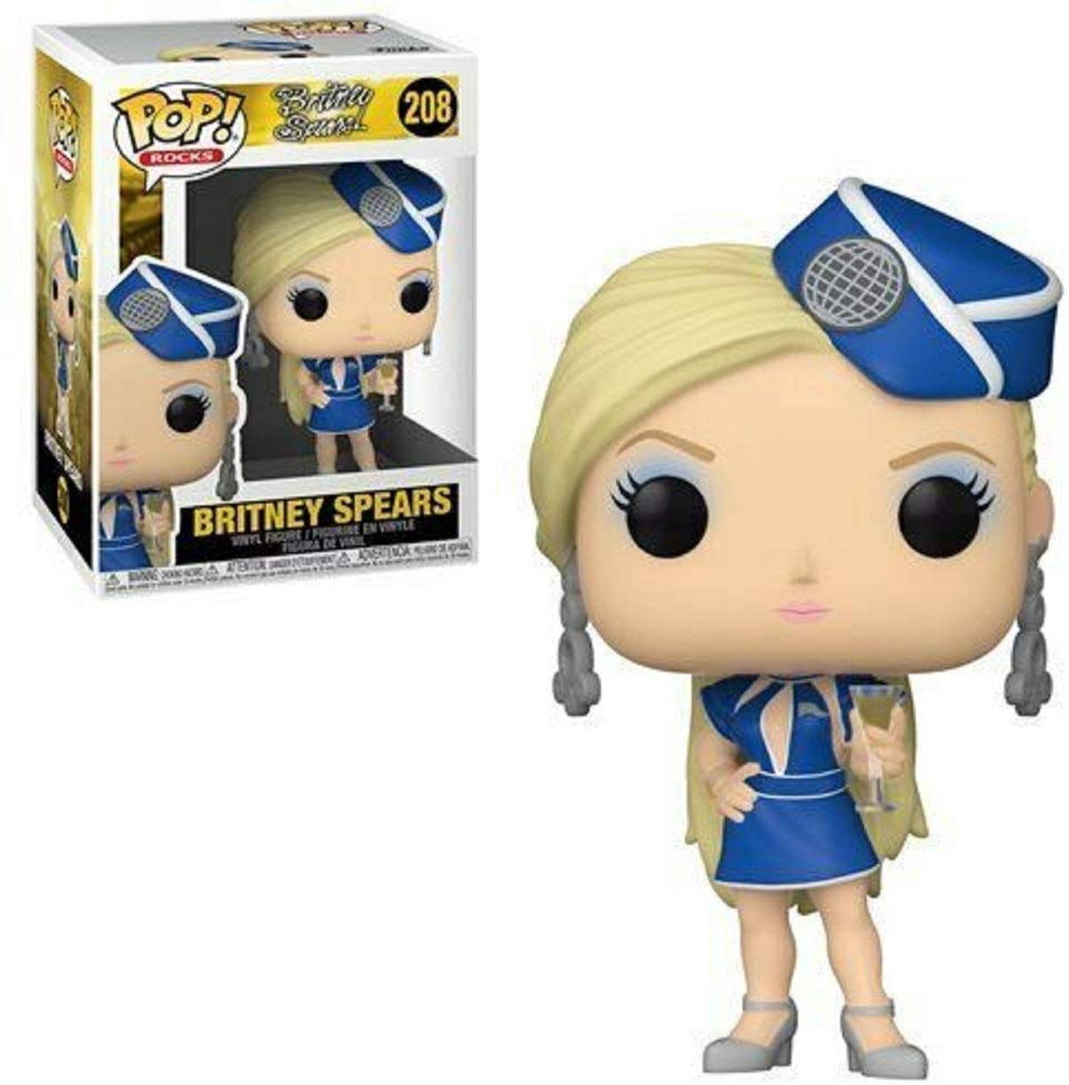 Britney Spears - Boneco de vinil Toxic (aeromoça) Funko Pop