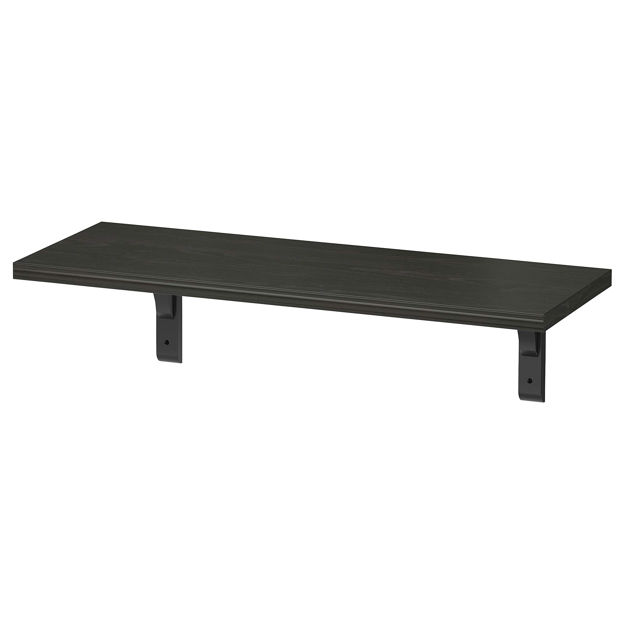 Étagère murale marron-noir 80 x 30 cm idéale pour ranger vos livres