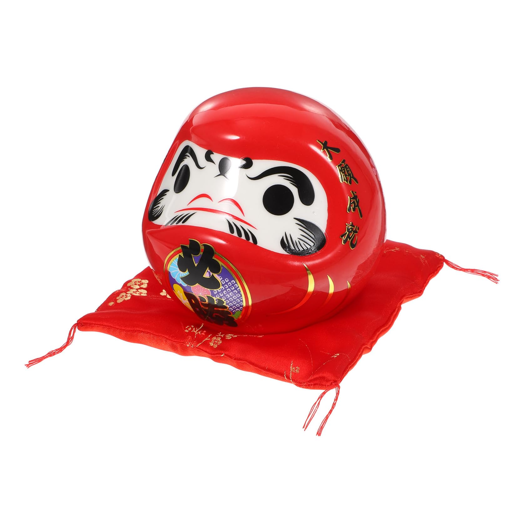 Figurine japonaise en céramique rouge décoration unique pour chambre et restaurant