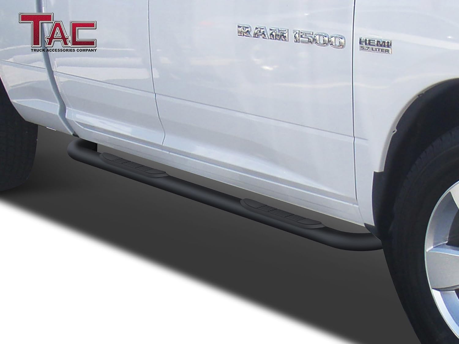 TAC Side Steps Running Boards Compatible with 2004-2012 Chevy Colorado Extended Cab/GMC Canyon Extended Cab Pickup Truck 3" Black Side Bars Nerf Bars Step Rails Exterior Accessories
