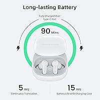 Vista 7 de M3 Auriculares Traductores de Idiomas Dispositivo Traductor de Idiomas Diseño Deslizante Soporte 144 Idiomas y Acentos Dispositivo Traductor