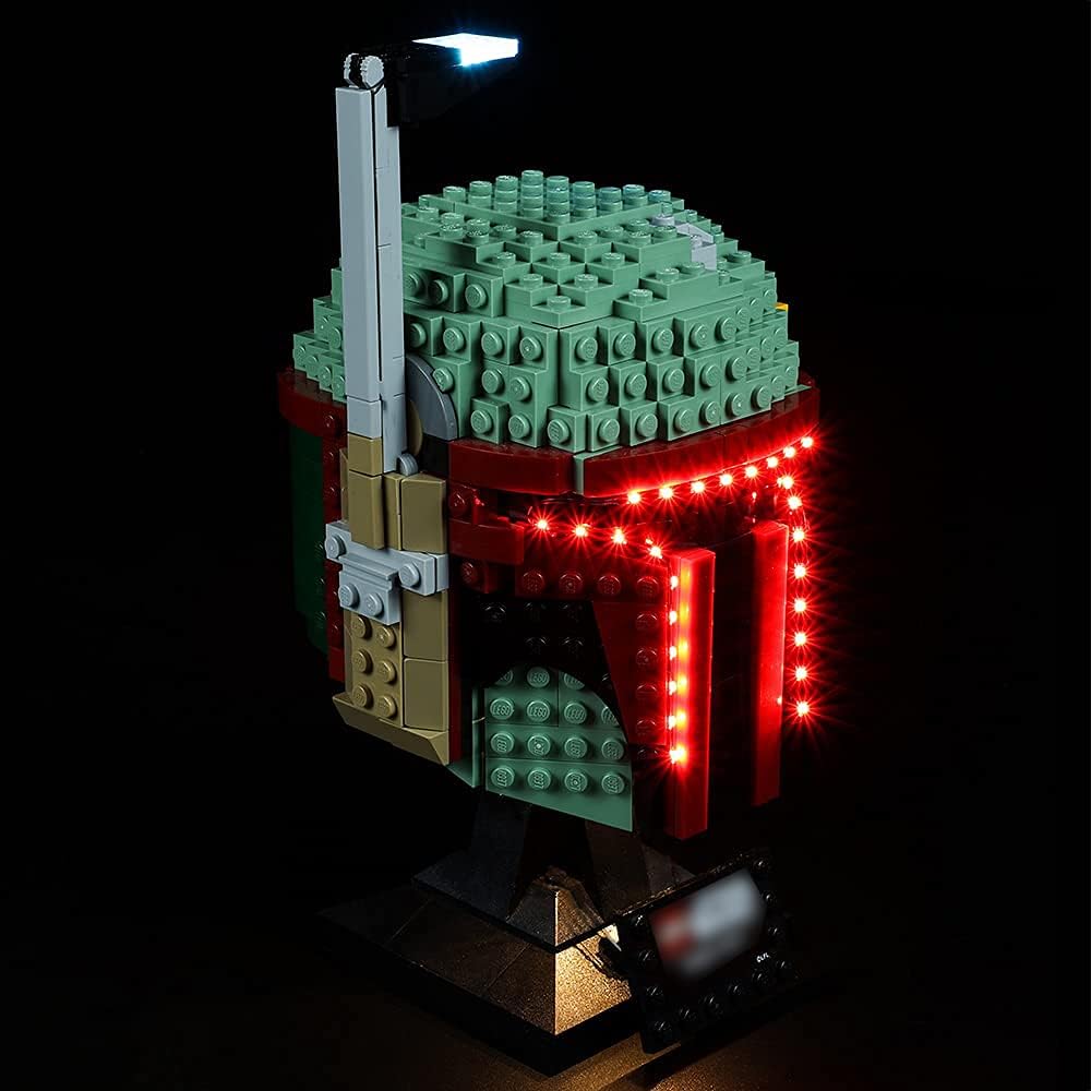 Kyglaring Led Light Kit for Lego 75277 Star Wars Boba Fett Helmet Display Building Set(The Model not Included) (Standard Version) - Image 4