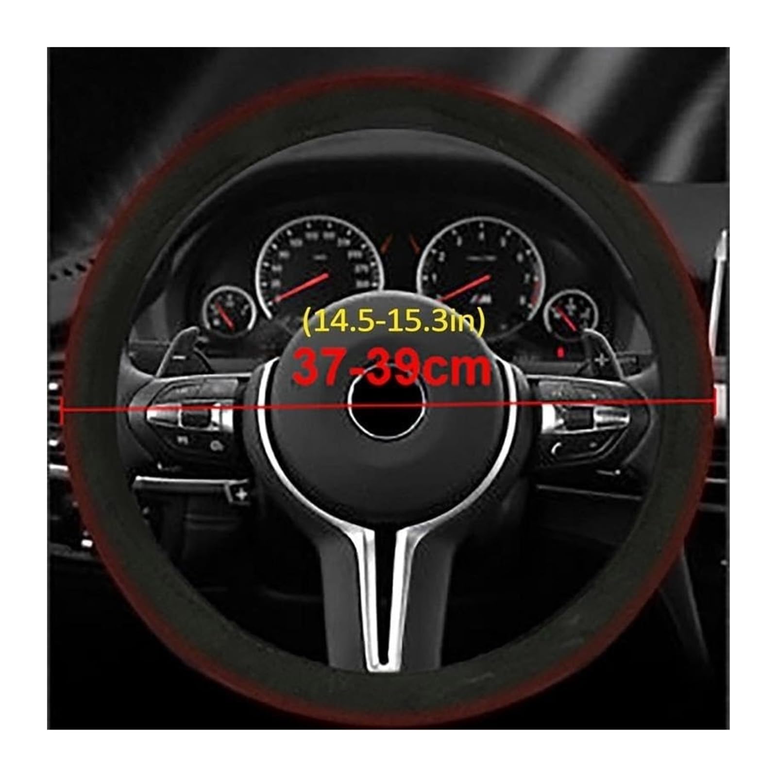 Cubierta Volante Automóvil para Funda Volante con Calefacción 12 V Felpa Suave Universal para Accesorios Coche Fundas para Protector