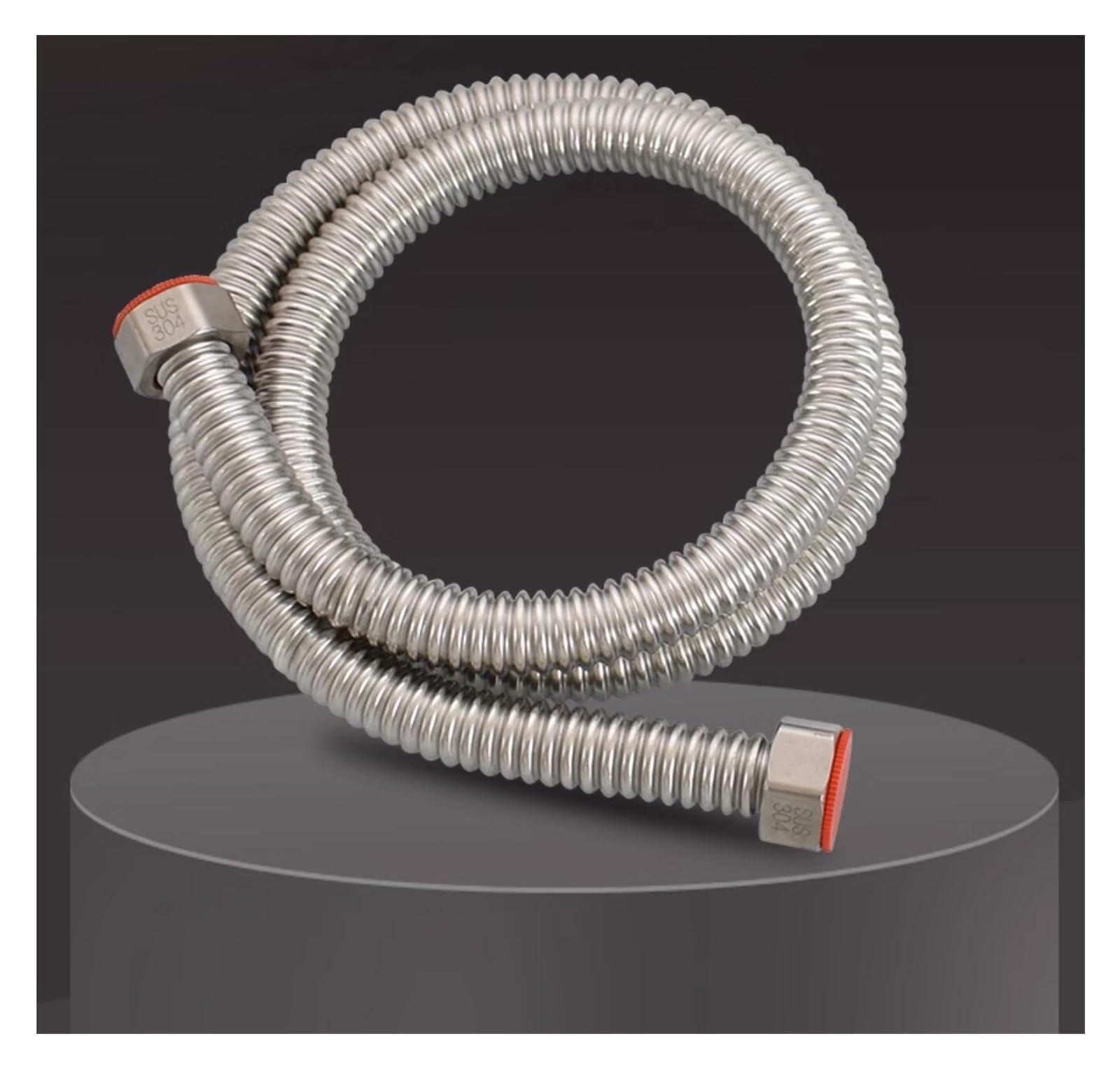 Manguera de Entrada de Tubo Corrugado a Prueba de explosiones de Acero Inoxidable G3/4XG3/4 con conexión de Cable Interno Doble(150cm)