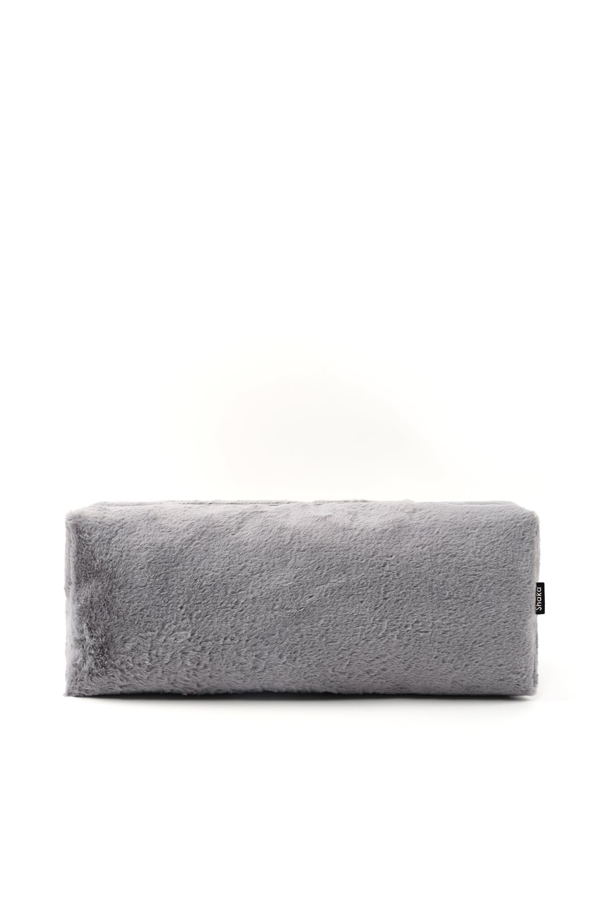 SHAKA Gri SHK268 XL Boy Peluş Kumaş Saç Şekillendirici Makyaj ve Seyahat Çantası