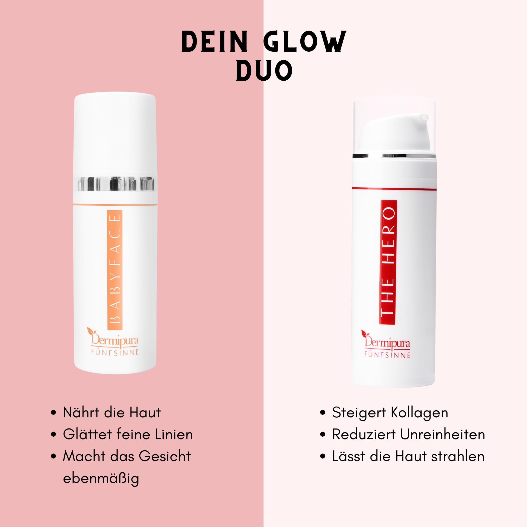 FÜNFSINNE | Dermipura | Babyface | Anti-Aging Creme für Gesicht und Augen, glatteres und gepflegtes Hautbild, als Tages- und Nachtcreme geeignet