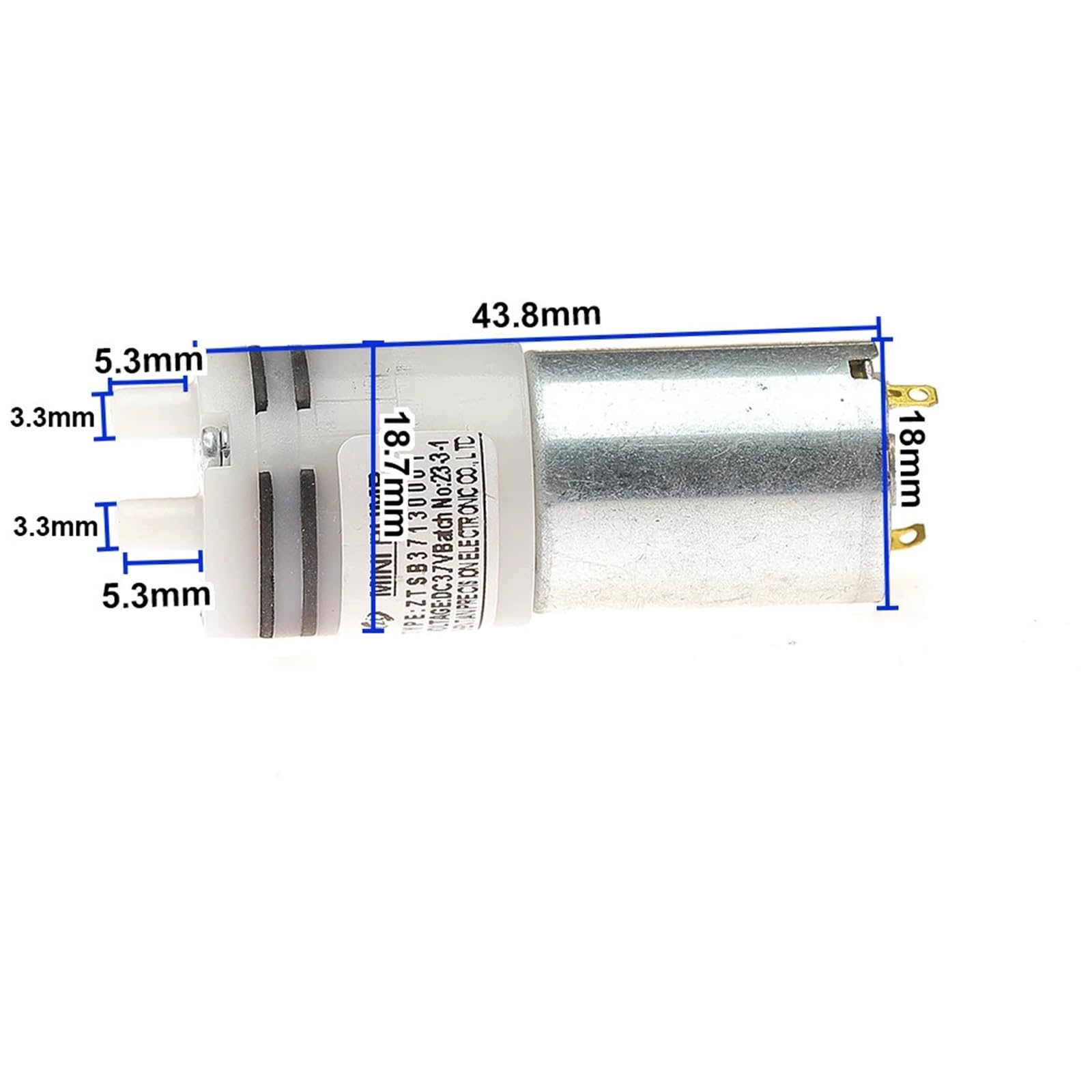 1 pz 130 Pompa dell'acqua del motore 3.7V 5V Pompa for vuoto a membrana Grande portata 480ML/min Dispositivo di aspirazione dei punti neri Medico