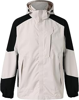 Mymyguoe Men's Rain Jacket Outdoor Hiking Jacket Waterproof Breathable Transition Jacket Windbreaker Functional Jacket Outdoor Jacket for Hiking Cycling Camping Outdoor Hiking Jacket Coats