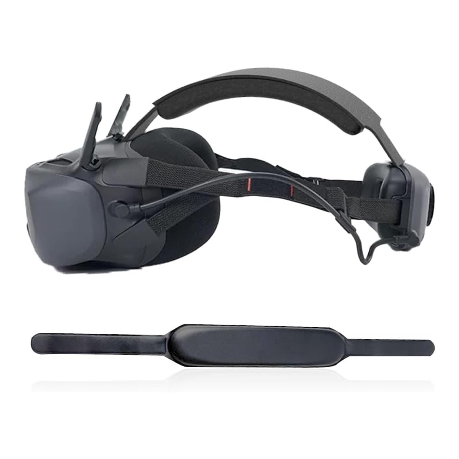 Soft Top Headband for DJI Goggles N3 Comfort PU Leather Strap with Soft Foam Padding Decompression Head Brace Belt Protective Headwear Accessory