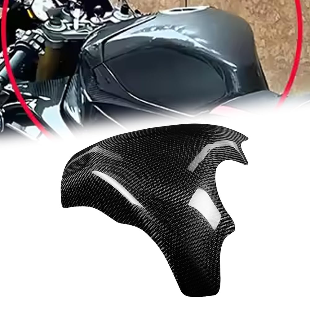 HEINMO 3K Real Carbon Fiber Motorcycle Fuel Gas Tank Protector Cover For S1000RR 2008-2018 Gloss Weave Finish Motorcycle Accessory