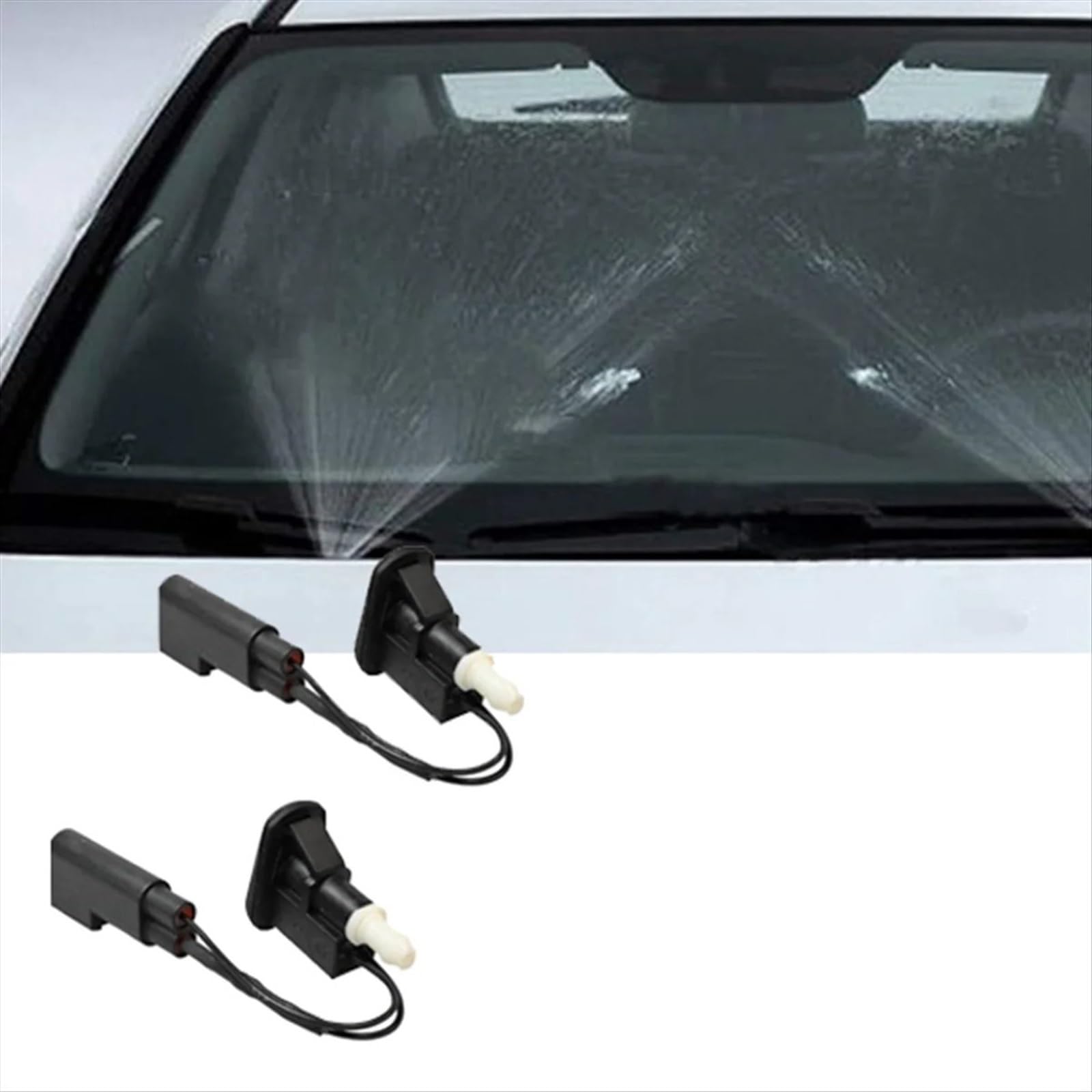 Pulvérisation D'essuie Compatible avec Ford pour Escape pour Kuga 2013 2014 2015 2016 2017 2018 2019 2 Pièces Buse De Lave-Glace Buse D'essuie-Glace 2021969