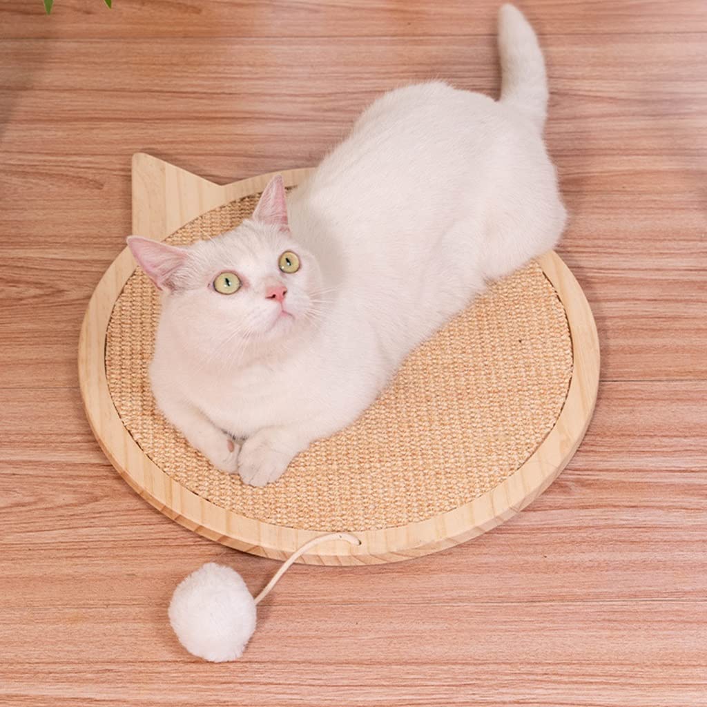 Tiragraffi Cartone Per Gatti Tiragraffi Per Gatti Tiragraffi A Parete Tiragraffi Per Gatti In Legno Tiragraffi Per Gatti A Forma Di Gatto Con Pad In Sisal E Ventosa Tiragraffi Per Gatti(29*32cm)