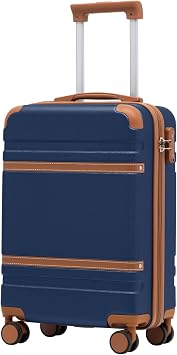 COOLIFE Cabin Suitcase 55x35x20 Ryanair EasyJet PC+ABS Hard Shell, TSA Lock