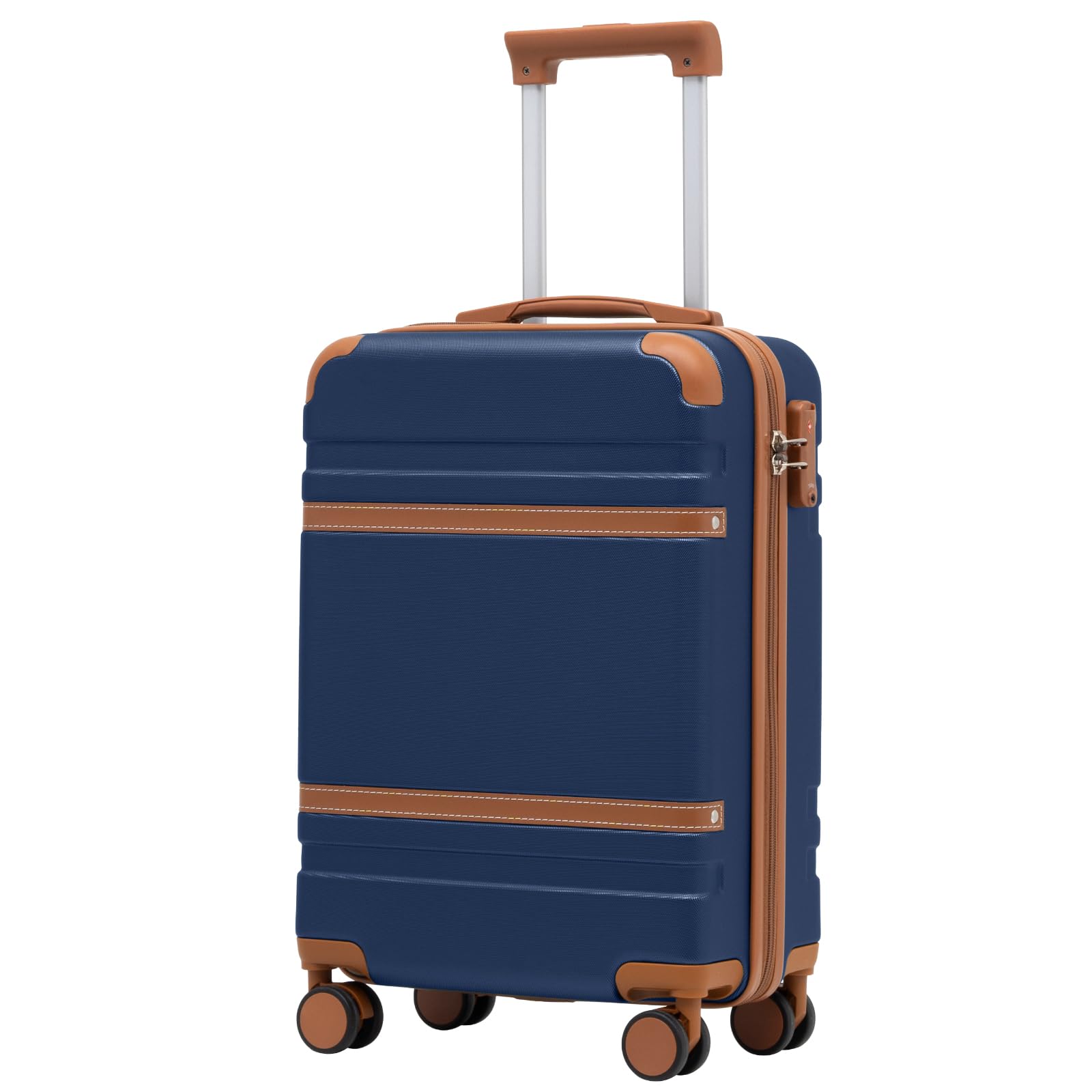 COOLIFE Kabinenkoffer 55X35X20cm für Ryanair Flugzeug Handgepäck Kabinengepäck Hartschalenkoffer mit TSA-Schloss und 4 Zwillingsrollen 2 Jahre Garantie