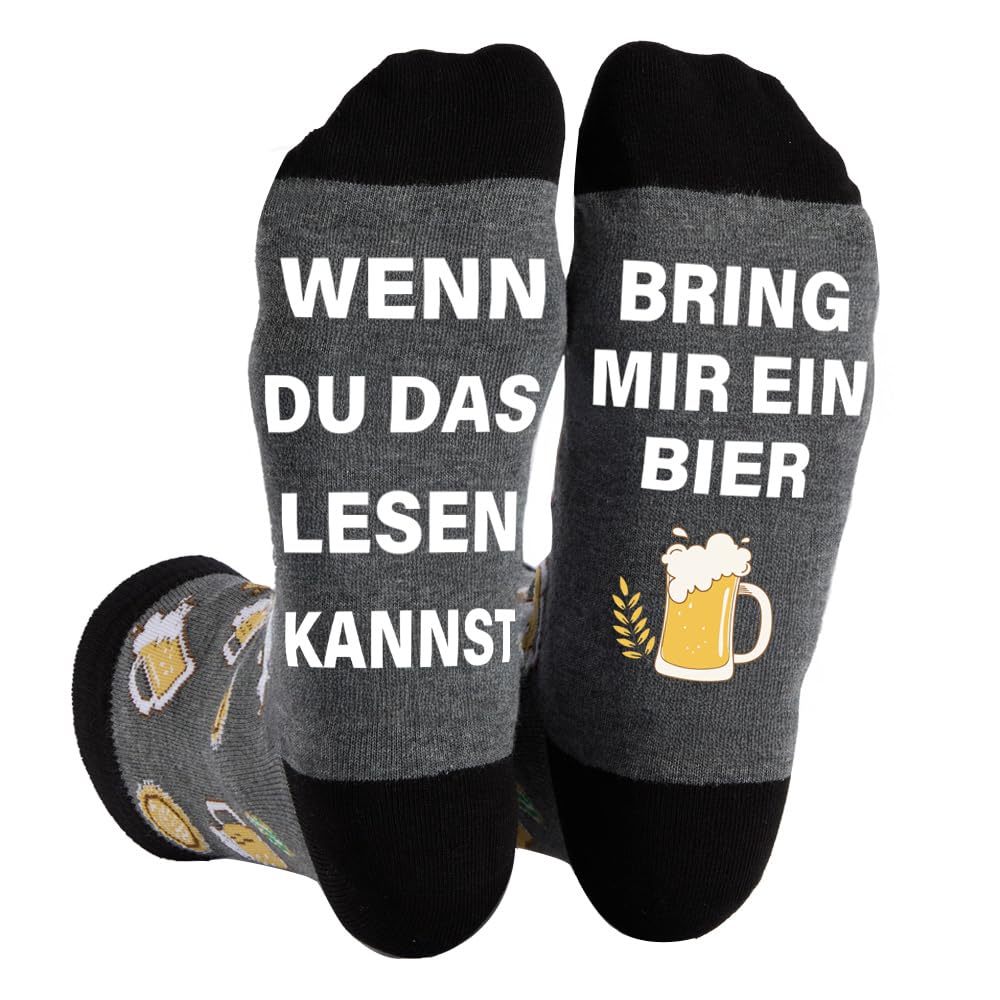 Zemolo vatertagsgeschenk für Papa Opa Lustige Socken mit Spruch 43-46 Geburtstagsgeschenk Fahrrad Golf Socken Männertag Weihnachten Geschenk Herren Socken Valentinstag Geschenke für Männer Jungs