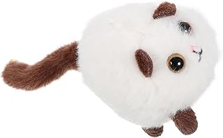 Healeved Peluches Animales Gato Blanco de Felpa con Móvil Juguete Gatitos de Decoración para Sofá Cama y Escritorio para Fans de Cosas Gatos